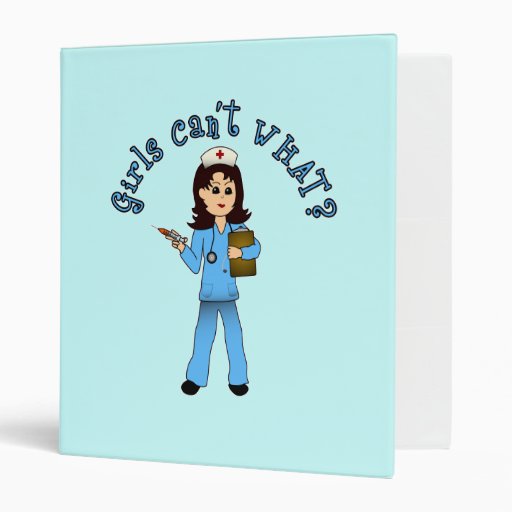 Nurse in Blue Scrubs (Light) Binder