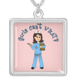 Nurse in Blue Scrubs (Light) Custom Jewelry