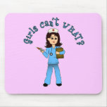 Nurse in Blue Scrubs (Light) Mousepad