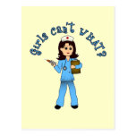 Nurse in Blue Scrubs (Light) Postcard