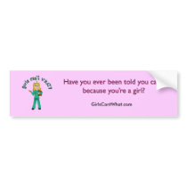 Nurse in Green Scrubs (Blonde) bumper stickers