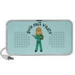 Nurse in Green Scrubs (Blonde) Mp3 Speakers