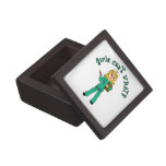 Nurse in Green Scrubs (Blonde) Premium Jewelry Boxes