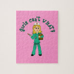 Nurse in Green Scrubs (Blonde) Puzzle
