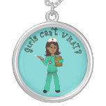 Nurse in Green Scrubs (Dark) Jewelry