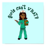 Nurse in Green Scrubs (Dark) Poster