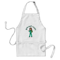 Nurse in Green Scrubs (Light) aprons