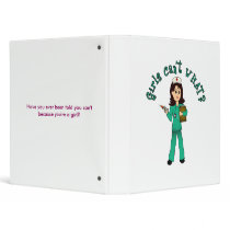 Nurse in Green Scrubs (Light) binders