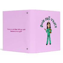 Nurse in Green Scrubs (Light) binders