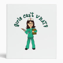 Nurse in Green Scrubs (Light) Binders