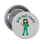 Nurse in Green Scrubs (Light) Buttons