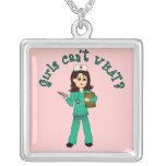 Nurse in Green Scrubs (Light) Pendant