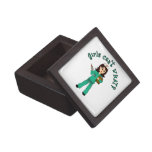 Nurse in Green Scrubs (Light) Premium Jewelry Box