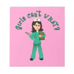 Nurse in Green Scrubs (Light) Scratch Pad