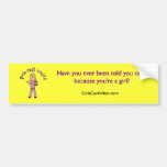 Nurse in Pink Scrubs (Blonde) Bumper Stickers