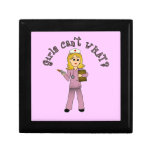 Nurse in Pink Scrubs (Blonde) Jewelry Box