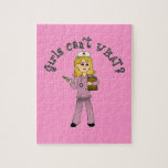 Nurse in Pink Scrubs (Blonde) Jigsaw Puzzle