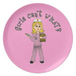 Nurse in Pink Scrubs (Blonde) Plate