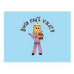 Nurse in Pink Scrubs (Blonde) Post Card