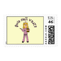 Nurse in Pink Scrubs (Blonde) stamps
