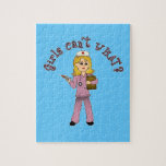 Nurse in Pink Scrubs (Blonde) Puzzle