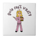 Nurse in Pink Scrubs (Blonde) Tile