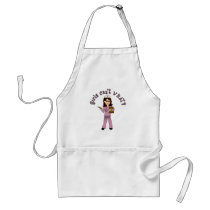 Nurse in Pink Scrubs (Light) aprons