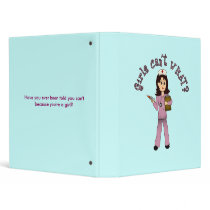 Nurse in Pink Scrubs (Light) binders