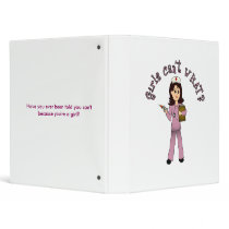 Nurse in Pink Scrubs (Light) binders
