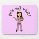 Nurse in Pink Scrubs (Light) Mouse Pad