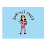 Nurse in Pink Scrubs (Light) Post Cards