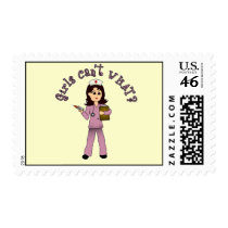 Nurse in Pink Scrubs (Light) stamps