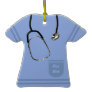 Nurse Light Blue Scrub Ornament