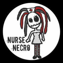 'Nurse Necro' Sticker stickers