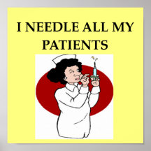 nurse nursing joke print