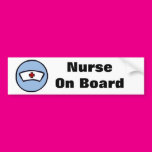 Nurse On Board Bumper Sticker