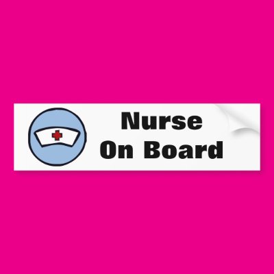 Nurse On Board Zazzle_bumpersticker Nurse On Board Zazzle_bumpersticker