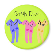Nurse or Medical Scub Wearer gifts Fridge Magnets