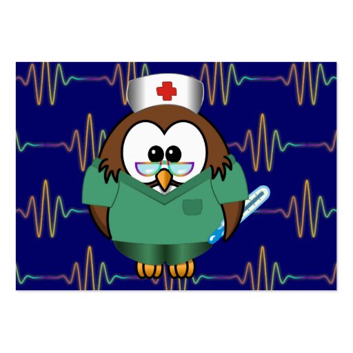 nurse owl business card