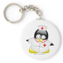 Nurse Penguin Key Chain
