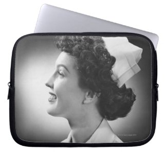 Nurse Posing Laptop Sleeve