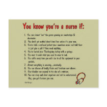 Nurse Postcard by ScottInk Nurse Postcard