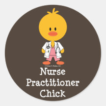 Nurse Practitioner Chick Stickers
