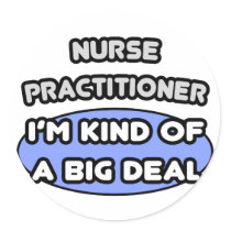 Nurse Practitioner ... Kind of a Big Deal Round Stickers