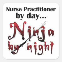 Nurse Practitioner Ninja Stickers