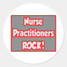 Nurse Practitioners Rock! Round Stickers