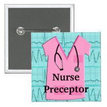 Nurse Preceptor Button Scrub Top buttons