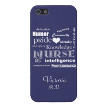 Nurse Pride Attributes+Heart/Amethyst iPhone 5 Case