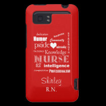 Nurse Pride Attributes+Heart /Fire Engine Red casemate cases