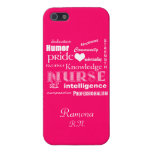 Nurse Pride Attributes+Heart/Hot Pink Cases For iPhone 5